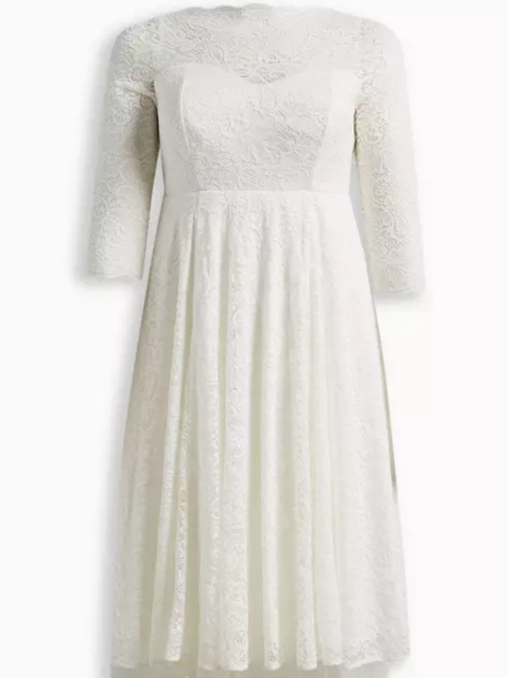 Torrid  Tea Length Wedding Dress